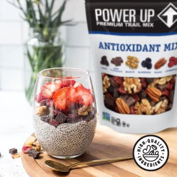 Power Up Trail Mix - Antioxidant Mix, 100% All Natural Trail Mix (Pack of 2)