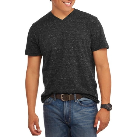 Faded Glory - Big Men's Short Sleeve Solid V Neck Tee - Walmart.com