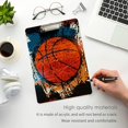 thumbnail image 5 of FMSHPON Basketball Clipboard Hardboard Wood Nursing Clip Board and Pull for Standard A4 Letter 13x9 inches, 5 of 7