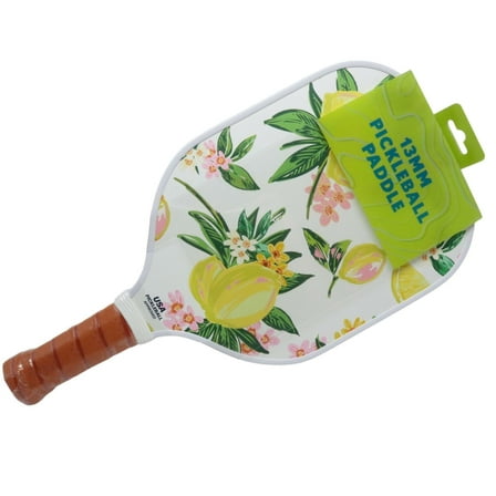 Double Sided Pickleball Paddle - Lemon/Pink Dash