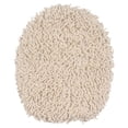 thumbnail image 2 of Home Weavers Fantasia Collection Toilet Lid Seat Cover, Elastic Edges, 100% Cotton Soft Universal Fit for Standard Oblong Round Elongated Bath Room Bowl Lids, Washable, 18"x18" Toilet Lid Cover, Ivory, 2 of 5