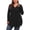 Black, variant on Plus Size Henley Shirts for Women V Neck Button Long Sleeve Flowy Tunic Tops Curved Hem Fall Blouse Black 2X