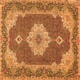 thumbnail image 1 of Ahgly Company Indoor Square Medallion Orange Traditional Area Rugs, 7' Square, 1 of 1