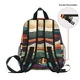 thumbnail image 5 of FORMRS School Backpack with Front Zippered Pocket 12" Student Travel Daypack, Artistic Desert Pattern, 5 of 6