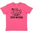 thumbnail image 3 of Inktastic My Best Friend is My Step Mother with Hearts Youth T-Shirt, 3 of 5