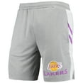 thumbnail image 2 of Men's Concepts Sport Gray Los Angeles Lakers Stature Shorts, 2 of 3