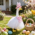 thumbnail image 4 of Easter Porch Goose Costume Garden Goose Outfit, Goose Outfits Spring Goose Costume, Mother'S Day Goose Outfit for Outdoor Garden Yard Patio Statue, 4 of 5