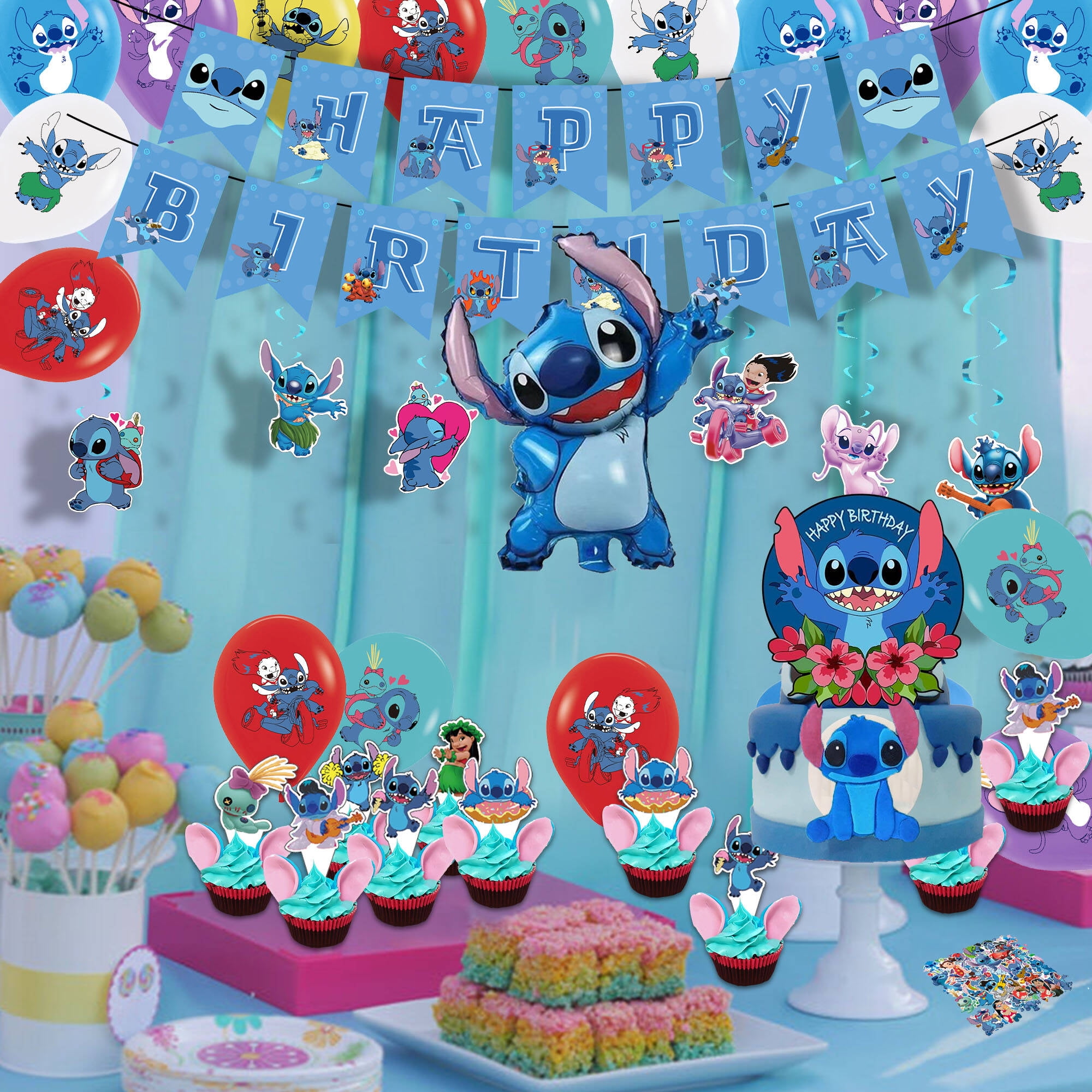 Stitch Party Supplies, Lilo And Stitch Decorazioni di compleanno