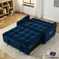 thumbnail image 5 of Newboti Furniture Loveseats Sofa Bed with Pull-out Bed,Adjsutable Back and Two Arm Pocket,TypeC and USB Charging with Copper nail,Blue (47"x53"x31") 90957, 5 of 16
