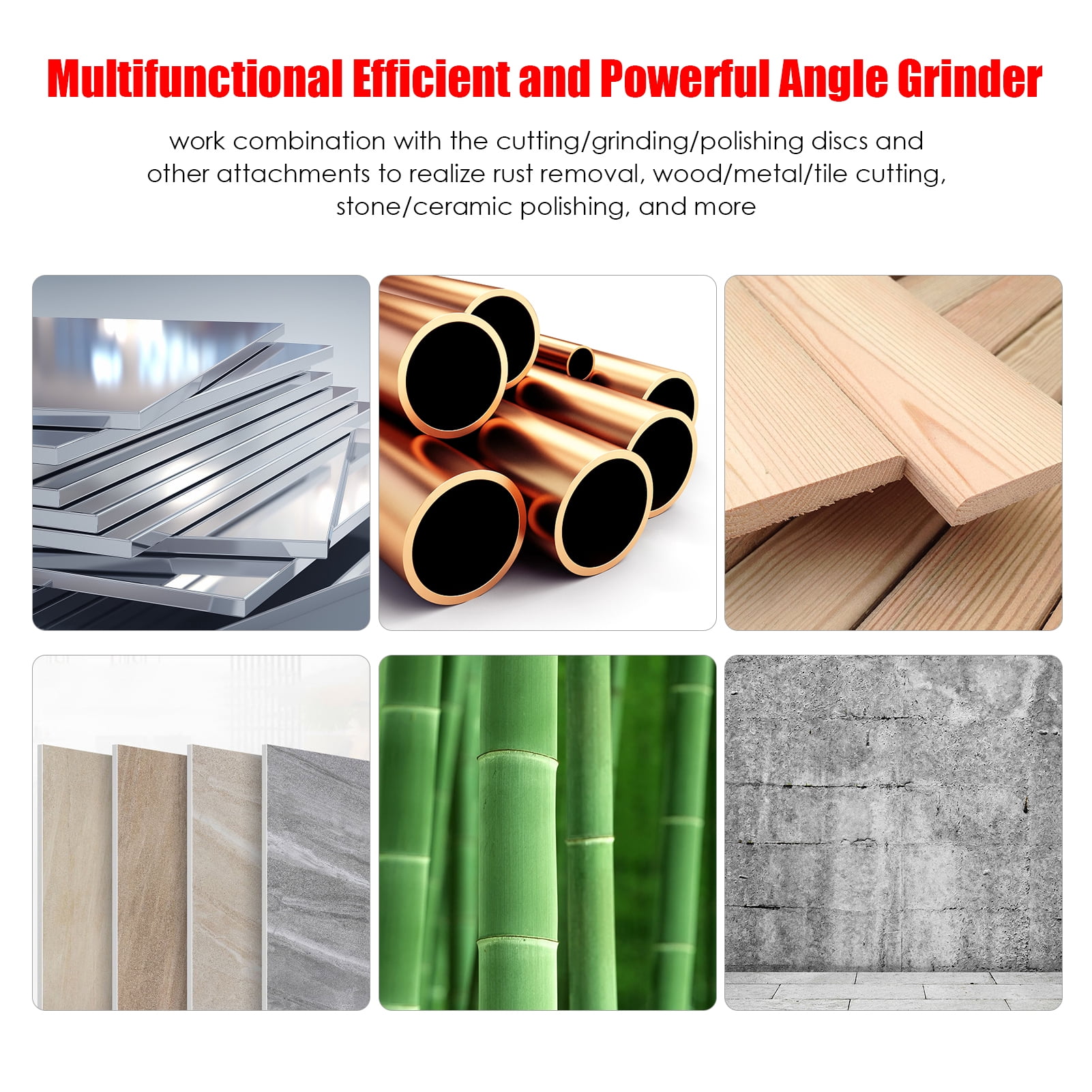 Electric Angle Grinder Power Tools 21V 9000RPM 3-Speed Electric grinder  for Metal Wood Cutting Grinding Polishing
