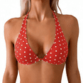 thumbnail image 3 of DISKEBUISS Women's Two Piece Bikini Set - Halter Sexy Triangle Swimsuit for Beach & Vacation Cloths, 3 of 6