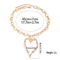 thumbnail image 4 of NICKSUN Y2k Large Hollow Heart Necklaces for Women Big Chunky Heart Pendant Necklace Exaggerated Layered Double Hearts Gold/Silver Beaded Choker Necklace Dainty Statement Jewelry Gift, 4 of 8