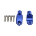 thumbnail image 2 of Abrazadera Universal para soporte de espejo de manillar, adaptador de aleación de aluminio para motocicleta de 22mm, rosca para Crf 250x 450RX Azul DYNWAVEMX Abrazadera de montaje de espejo, 2 of 5