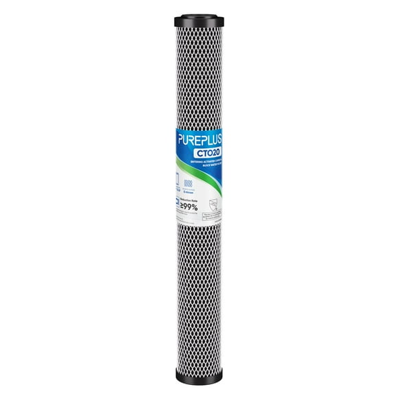 Cartucho de filtro de agua PUREPLUS 5 Micron 20x2.5 CTO Carbon
