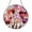 Acrylic 3.5 Inch, variant on Stained Glass Heart Shape Panel – Lovely Red Pink Window Art Gift