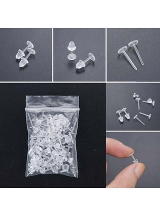  15 Pairs Clear Earrings for Sports, DaKuan 5 Style Plastic  Earrings, for Sensitive Ears, Clear Earrings, Clear Earrings for Work, Soft  Rubber Back Earrings : Clothing, Shoes & Jewelry