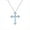 Topaz, variant on This 925 sterling silver cross pendant, inlaid with natural crystals, exudes hip-hop chic and is versatile.