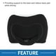 thumbnail image 3 of Cojín de soporte lumbar ergonómico para cabeza de automóvil, almohada de cuello, soporte de espuma viscoelástica, diseño ergonómico 23x31x12.5cm Negro 1 juego, 3 of 6