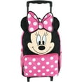 thumbnail image 1 of Disney Kids' 14 Inch Big Face Minnie Mouse Rolling Backpack, 1 of 4