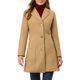 thumbnail image 1 of Abrigo largo de invierno para mujer Inspire Chic, de un solo botón, talla M, color caqui, 1 of 7