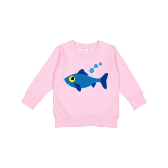 Inktastic Fishing Blue Fish Toddler Sweatshirt