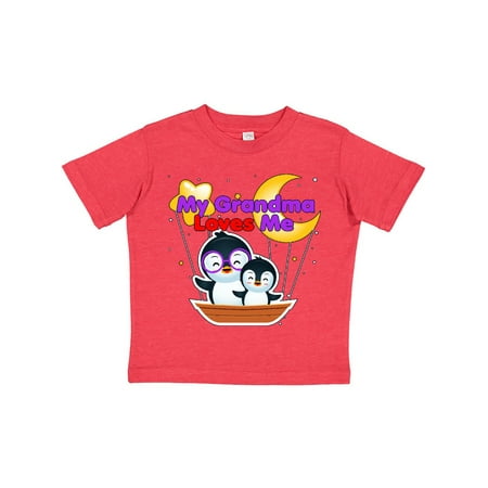 

Inktastic My Grandma Loves Me Penguin Gift Toddler Boy or Toddler Girl T-Shirt
