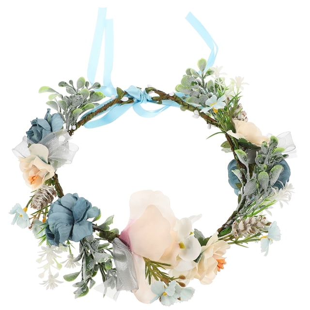 FUTUREORYY Collar Floral Para Perro Con Artificiales Para Bodas Y Fiestas Y Ajustable
