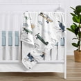 thumbnail image 2 of Sweet Jojo Designs Airplane Green and Blue Boy Baby Security Blanket, 2 of 5