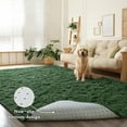 thumbnail image 6 of Homore Cute Fluffy Velvet Carpet Soft Washable Area Rugs for Bedroom/ Living Room Decoration,4'x6',Medium Green, 6 of 9