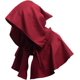 thumbnail image 1 of Sombrero medieval vintage rojo con capucha, capa medieval unisex con capucha, poncho de Halloween, disfraz de cosplay para hombres y mujeres, 1 of 5