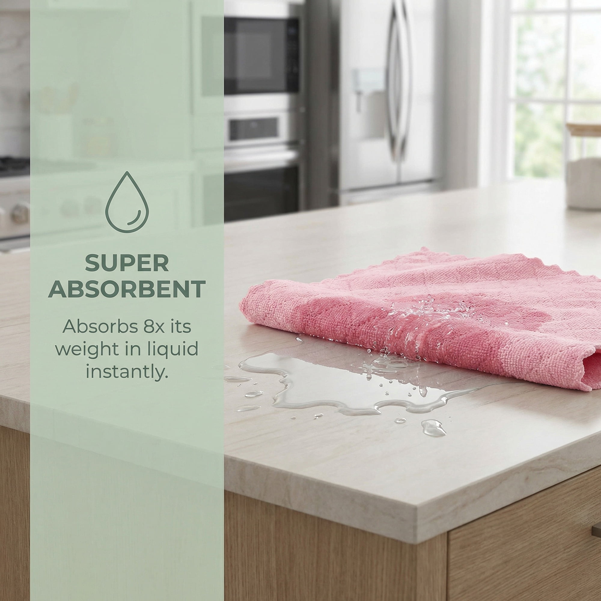 Unique Bargains 3pcs Kitchen Absorbent Microfiber Cleaning Towels Pink Purple 12" x 12"