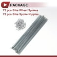 thumbnail image 5 of 72 Set 14G Bicycle Spokes 270mm Bike Wheel Spokes Carbon Steel Galvanized Silver Tone, 5 of 7