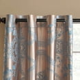 thumbnail image 2 of Rideaux Jacquard Damassé, Illets, Semi-Occultants, Hauts 60x100 Pouces, 2 of 3