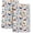 Flower Birds, variant on Mid Century Modern Retro Kitchen Towels Decorative Set of 2, Soft Absorbent Dish Towels for Drying Dishes, Colorful Hand Towel Tea Towel for Kitchen Bathroom Farmhouse Home Decor