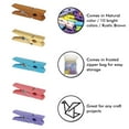 thumbnail image 5 of Mini Natural Wooden Clothespins, 60pcs, 1.4 Inch Photo Paper Peg Pin Craft Clips for Scrapbooking, Arts & Crafts, Hanging Photos (60pc Natural No Twine), 5 of 7