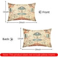 thumbnail image 3 of Boho Throw Pillow Covers 12x20 inch Set of 2 Monaco Rug Persian Carpet Double Sided Pattern Cotton Soft Pillow Case Cushion Cover Bohemian Pillowcase for Couch Sofa Bed Decorative, Orange, 3 of 6