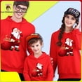 thumbnail image 2 of Día De Año Nuevo Ropa De Dibujos Animados De Navidad S-4XL Talla Grande Para Padres E Hijos Desgaste Todo Combinado Suelto Niños Niñas Tops Coreano Padre Hijo, 2 of 4