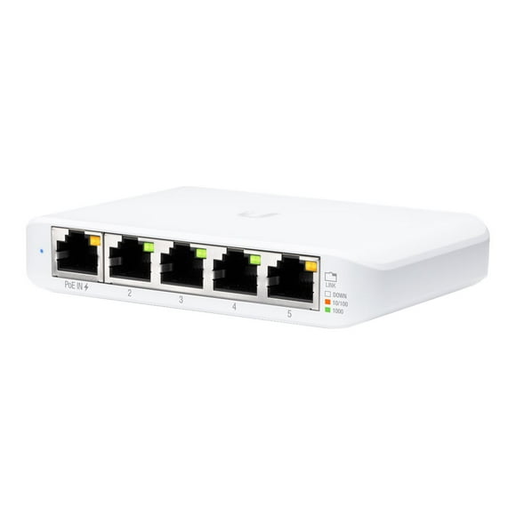 Ubiquiti UniFi Switch USW Flex Mini - Switch - Intelligent - 4 x 10/100/1000 + 1 x 10/100/1000 (PoE+) - de Bureau - PoE+