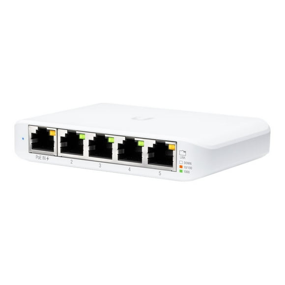 Ubiquiti UniFi Switch USW Flex Mini - Commutateur - Intelligent - 4 x 10/100/1000 + 1 x 10/100/1000 (PoE+) - Ordinateur de Bureau - PoE+