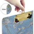 thumbnail image 3 of FMSHPON 3D Blue Almond Flower Clipboard Hardboard Wood Nursing Clip Board and Pull for Standard A4 Letter 13x9 inches, 3 of 7