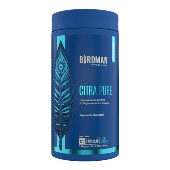 Suplemento Alimenticio Birdman Citrato de Magnesio 120 Cap