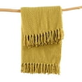thumbnail image 3 of Home Soft Things Tweed Throw - Lemon Curry - 50" x 60", 3 of 9