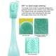 thumbnail image 4 of Limpiador facial, cepillo de limpieza facial de silicona suave, esponja de lavado, masaje de poros, eliminación de puntos negros, exfoliante para grasa sensible seca y todo tipo de piel (azul), 4 of 7
