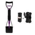 thumbnail image 1 of TFixol Foldable Long-Handle Pet Waste Scooper with Storage Box & Garbage Bags, Purple, Portable Design for Dogs & Cats, Easy Clean & Carry, 1 of 7