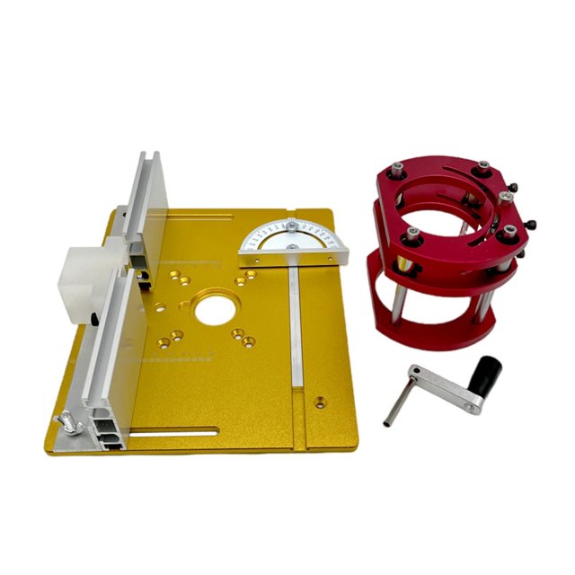 Router Lift 65mmDiam Motors Router Lift Table Base Alum Woodworking Router Table Insert Plate Board For Trimmer Engravinger Base ,Easy Setup