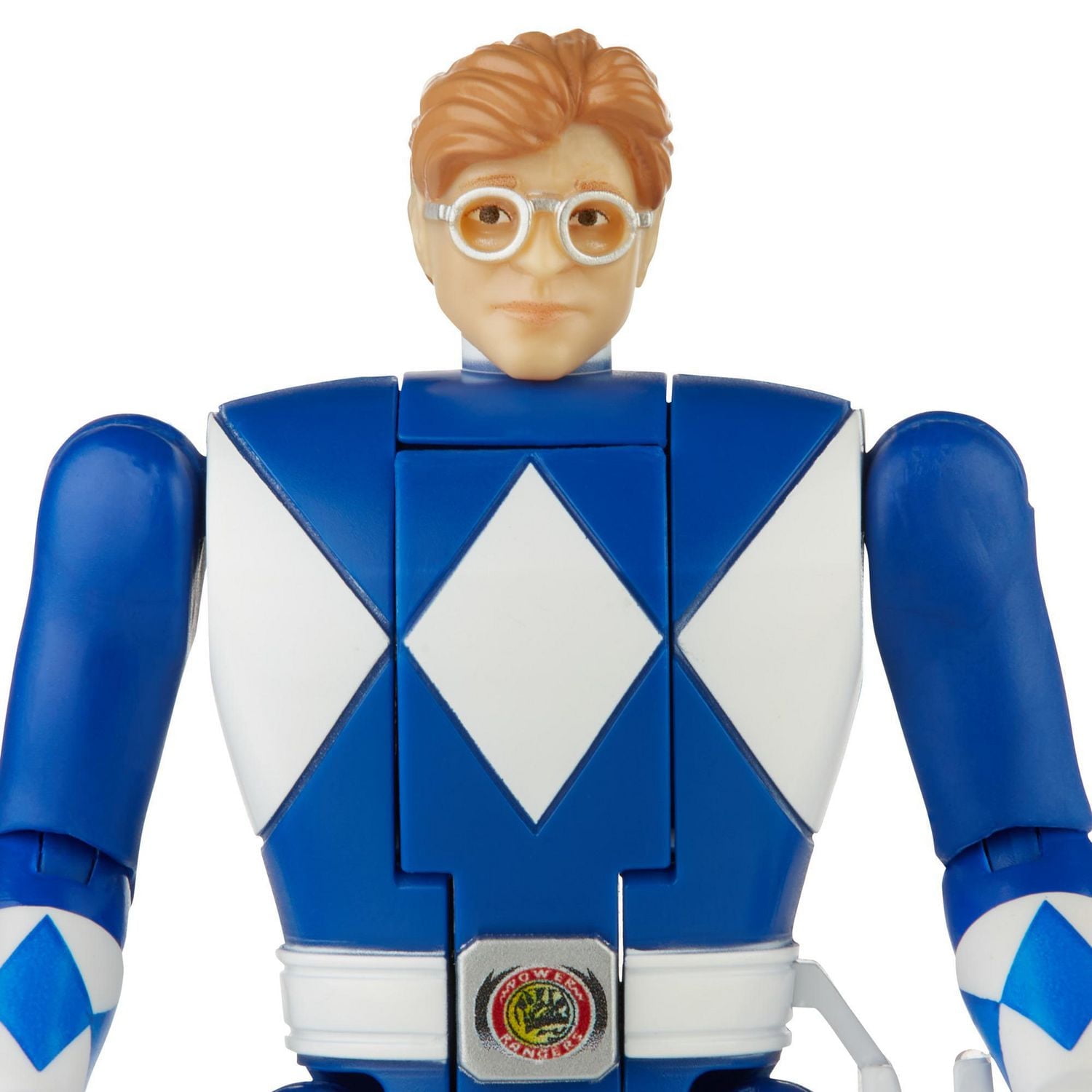 Power Rangers Retro-Morphin Blue Ranger Billy Fliphead Action Figure Inspired by Classic Mighty Morphin Toy for Kids Ages 4 and Up