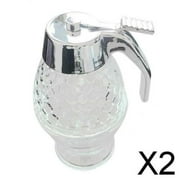 2X 8Oz/200Ml Hon Syrup Dispenser Jar Holds Cup Glass ntainer Kitchen Tool