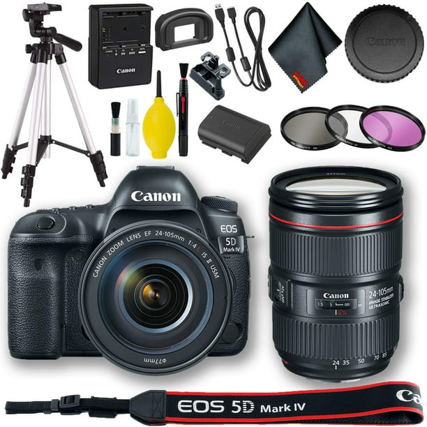 Canon EOS 5D Mark IV DSLR Camera with 24-105mm f/4L II Lens (Intl
