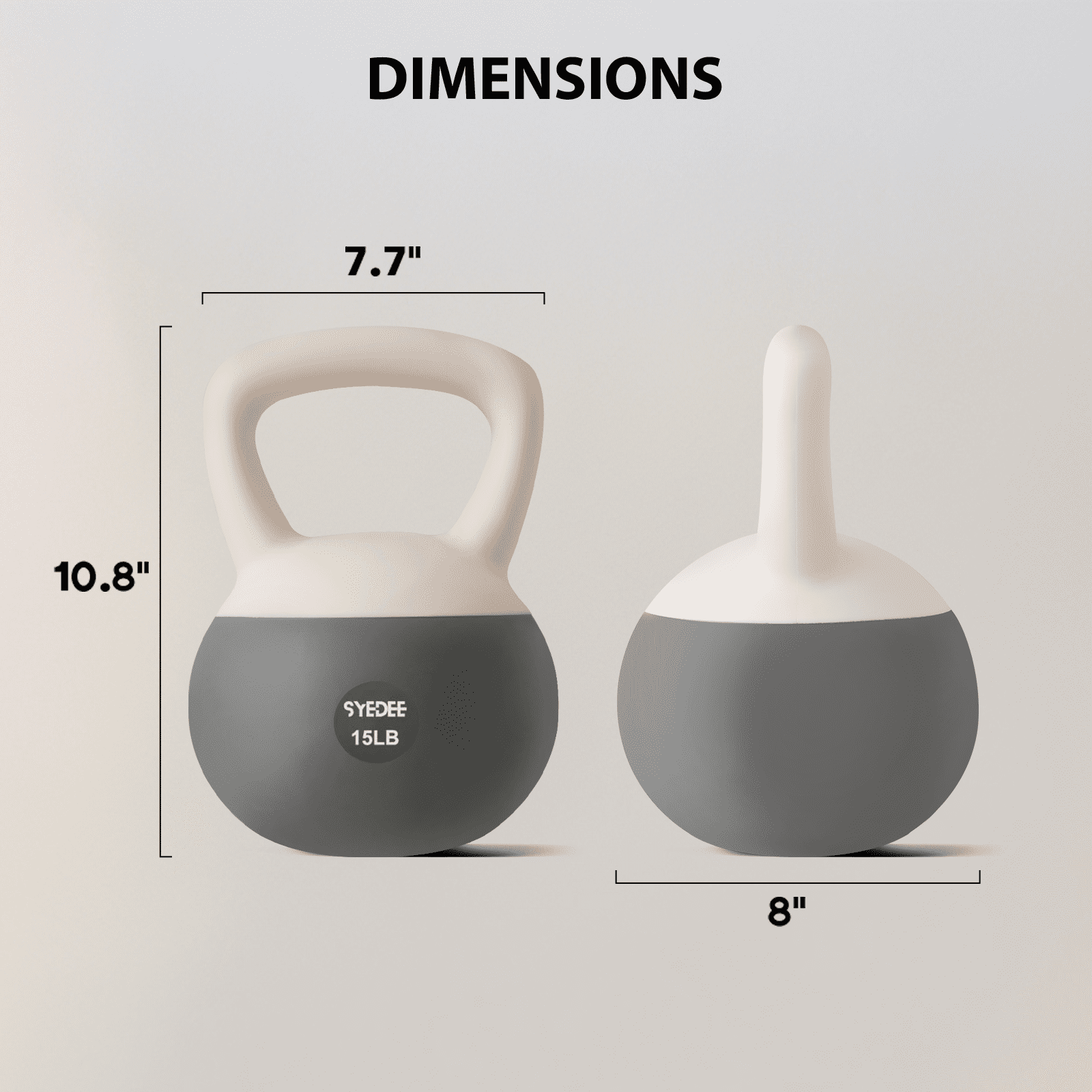 Syedee Soft Kettlebell Set –15lbs Anti-Slip Grip & Wide Handle Design,Soft Kettlebell set, Gentle Floor-Friendly Impact, for Home Functional Training, Home Gym
