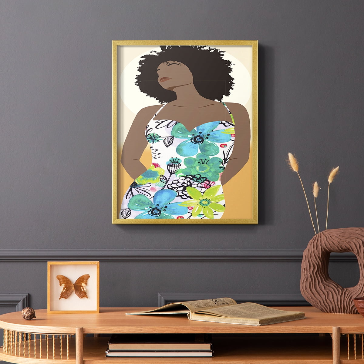 You Go Woman I Framed Print - Solid Wood in Single Picture Frame Solid Wood 2 Framed Print